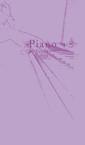 [LINE着せ替え] ピアノ演奏  ペールクロッカスの画像1