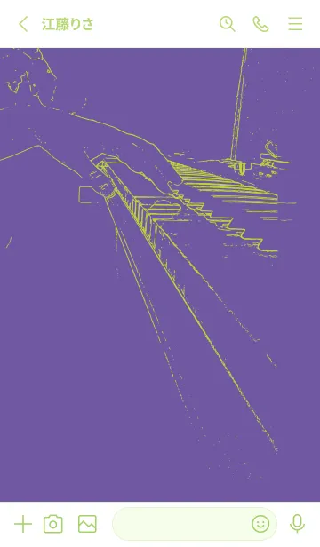 [LINE着せ替え] ピアノ演奏  菫色の画像2