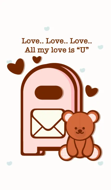 [LINE着せ替え] Wonderful love letter 3の画像1