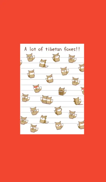 [LINE着せ替え] チベスナノート/レッドの画像1