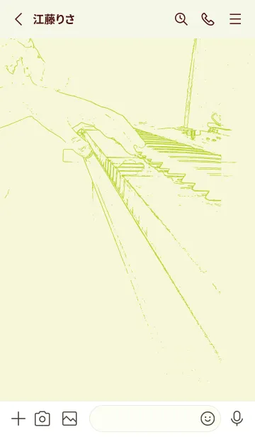 [LINE着せ替え] ピアノ演奏  ペールホワイトリリーの画像2