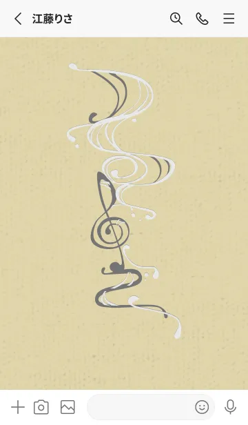 [LINE着せ替え] 和音 流水 音楽記号 厳か16版の画像2