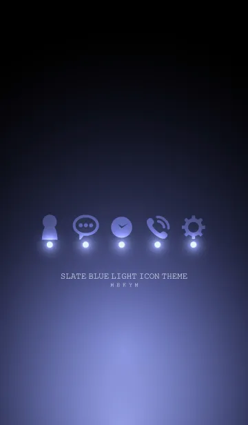 [LINE着せ替え] SLATE BLUE LIGHT ICON THEMEの画像1
