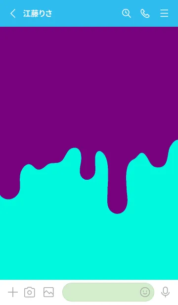 [LINE着せ替え] ドリップ スマイル _072の画像2