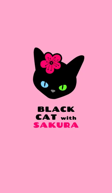 [LINE着せ替え] クロネコとサクラ 27の画像1