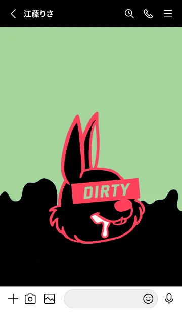 [LINE着せ替え] ダーティ ラビット 169の画像2