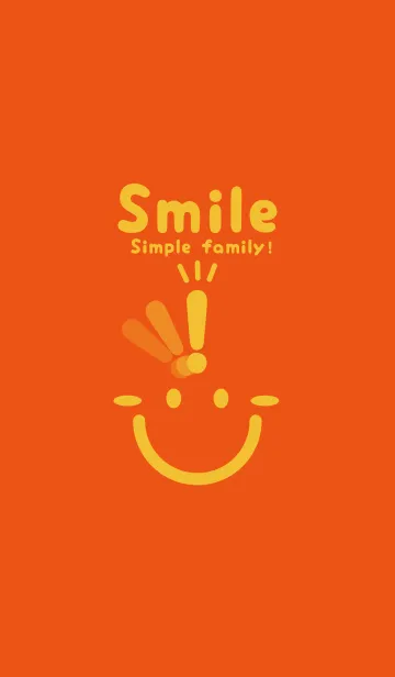 [LINE着せ替え] スマイル＆ヒラメキ フレイムオレンジの画像1