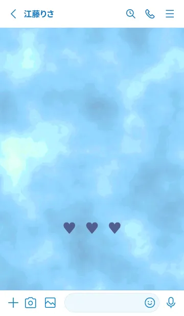 [LINE着せ替え] 3 ハート 99の画像2