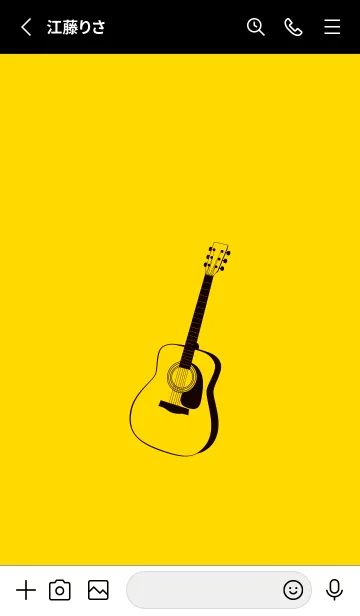 [LINE着せ替え] GUITAR COLOR  黄色の画像2