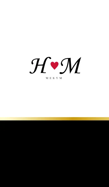 [LINE着せ替え] LOVE INITIAL-H&M イニシャルの画像1