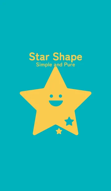 [LINE着せ替え] 星型の着せかえ アジュールブルーの画像1