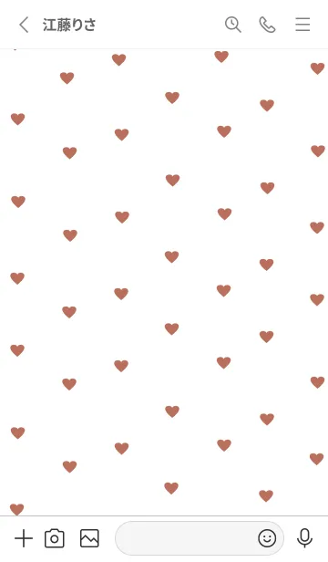 [LINE着せ替え] pattern_heart (redgray)の画像2