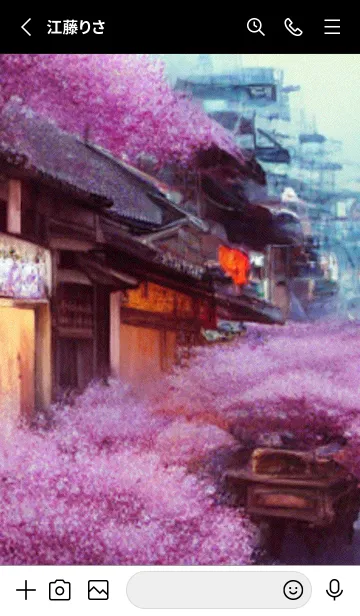 [LINE着せ替え] 和の夜桜#DW010。の画像2