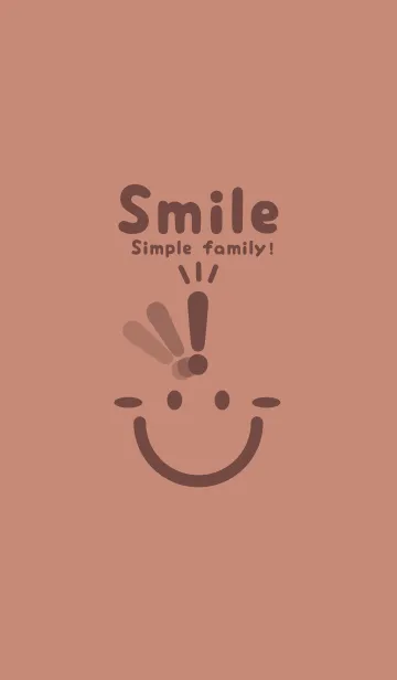 [LINE着せ替え] スマイル＆ヒラメキ 丁字色の画像1