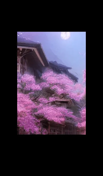 [LINE着せ替え] 和の夜桜#DW011。の画像1