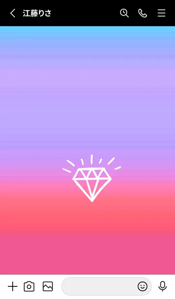 [LINE着せ替え] グラデーション ダイアモンド  233の画像2