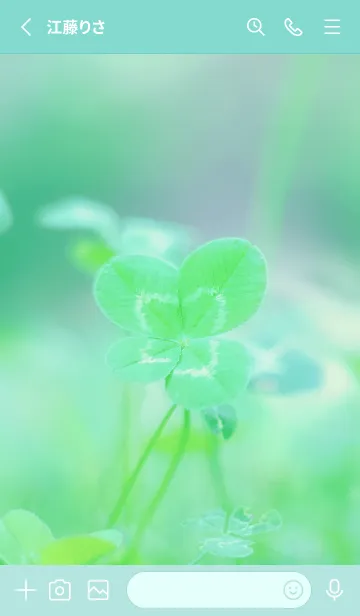 [LINE着せ替え] 四つ葉のクローバー Vintage Lens #18-2の画像2