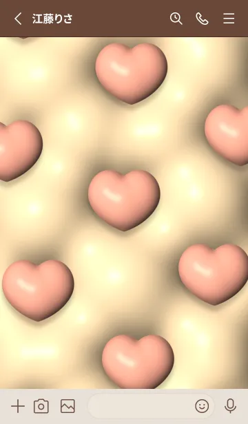 [LINE着せ替え] Cute Cute Little Heart Theme New 2023 16の画像2