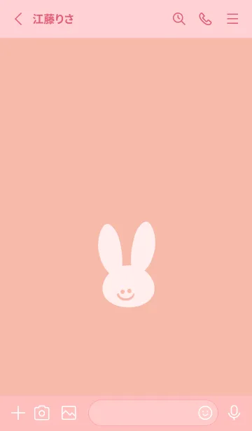 [LINE着せ替え] ホワイト ラビット 108の画像2