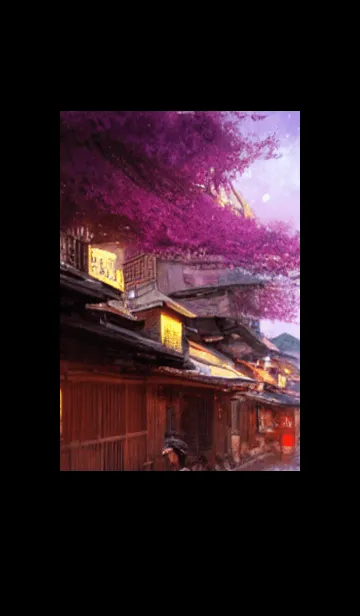 [LINE着せ替え] 和の夜桜#DW05。の画像1