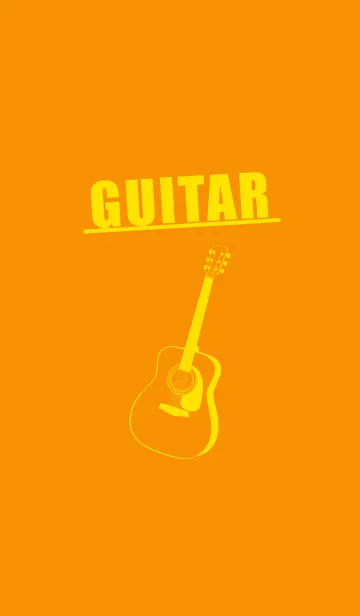 [LINE着せ替え] GUITAR COLOR  ゴールデンオレンジの画像1