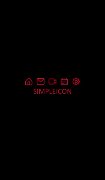 [LINE着せ替え] SIMPLE ICON -BLACK- 32の画像1
