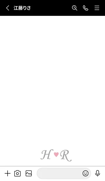 [LINE着せ替え] LOVE INITIAL-H&R イニシャルの画像2