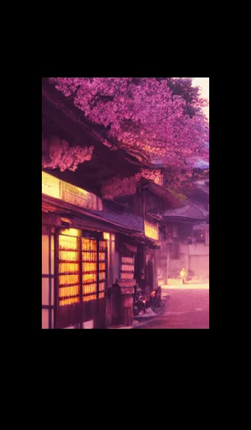 [LINE着せ替え] 和の夜桜#DW029。の画像1