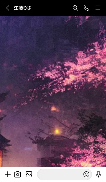 [LINE着せ替え] 和の夜桜#DW028。の画像2