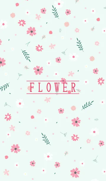 [LINE着せ替え] MANY FLOWERS GREEN 87の画像1