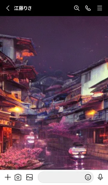 [LINE着せ替え] 和の夜桜#DW026。の画像2