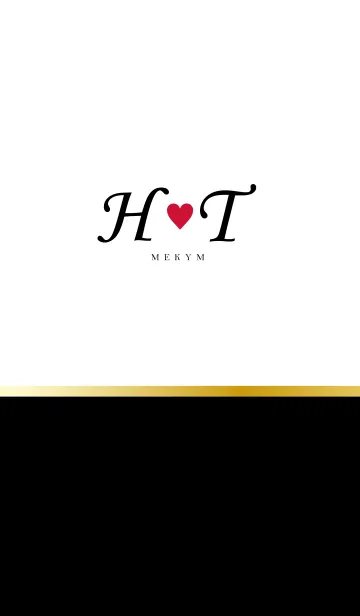LOVE INITIAL-H&T イニシャルのLINE着せ替え