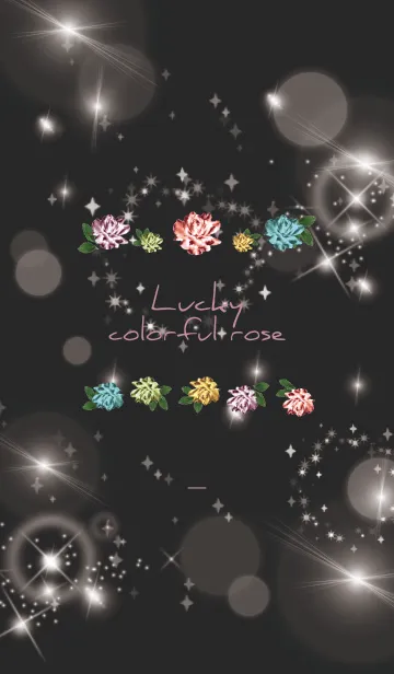 [LINE着せ替え] 全運気UP カラフルローズの画像1