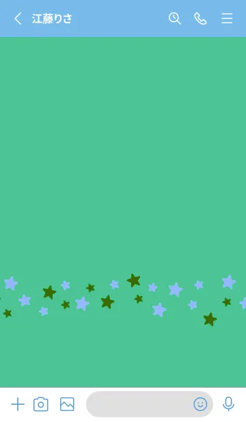 [LINE着せ替え] シンプル カラー スター 30の画像2