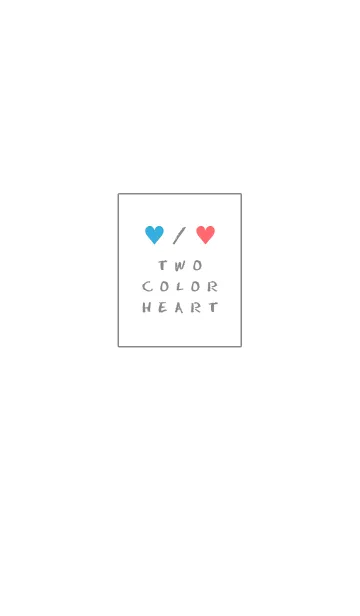 [LINE着せ替え] 2 カラー ハート _31の画像1