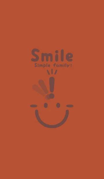 [LINE着せ替え] スマイル＆ヒラメキ 煉瓦色の画像1