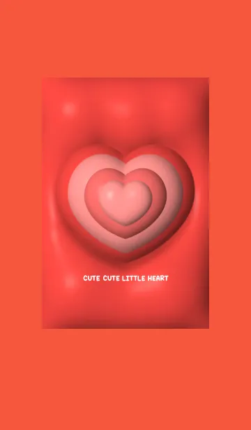 [LINE着せ替え] Cute Cute Little Heart JPN New Themeの画像1