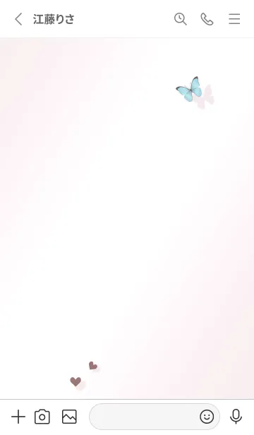 [LINE着せ替え] フラワー♥dustypink15_1の画像2