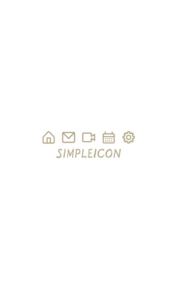 [LINE着せ替え] SIMPLE ICON -WHITE- 34の画像1