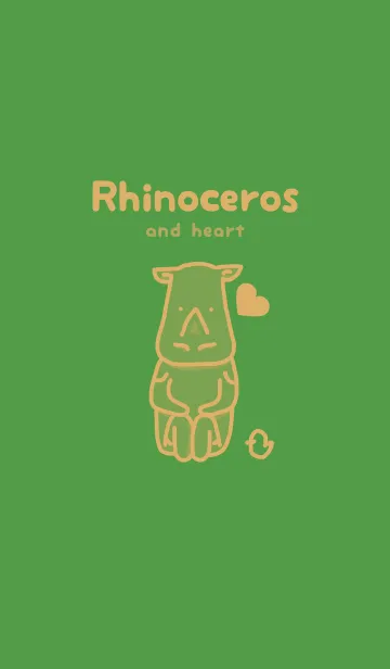 [LINE着せ替え] サイとハート メドーグリーンの画像1