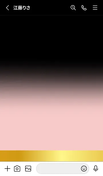 [LINE着せ替え] Azalea Pink Gold Black Theme (JP)の画像2