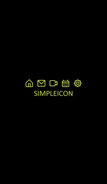 [LINE着せ替え] SIMPLE ICON -BLACK- 33の画像1