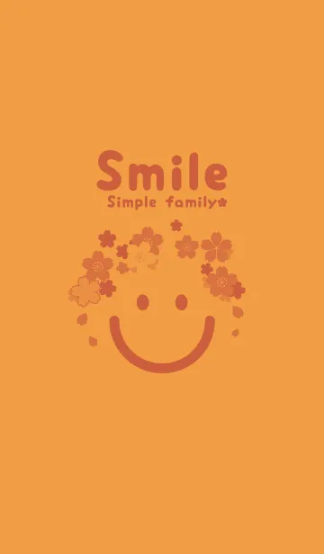 [LINE着せ替え] スマイル＆桜 サンライトイエローの画像1