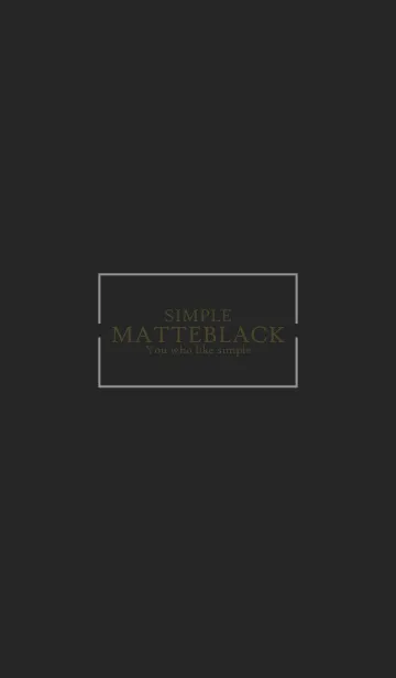 [LINE着せ替え] MATTE BLACK-SIMPLE 15の画像1