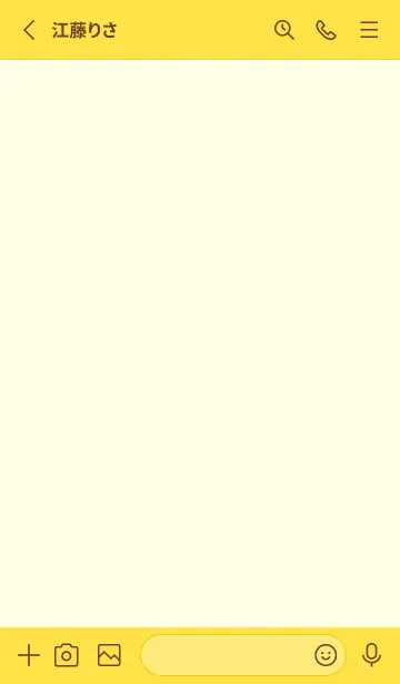[LINE着せ替え] yellow color O22の画像2