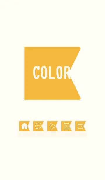 [LINE着せ替え] yellow color O23の画像1