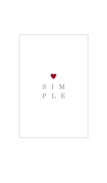 [LINE着せ替え] SIMPLE-HEART 21の画像1