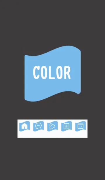 [LINE着せ替え] blue color P25の画像1