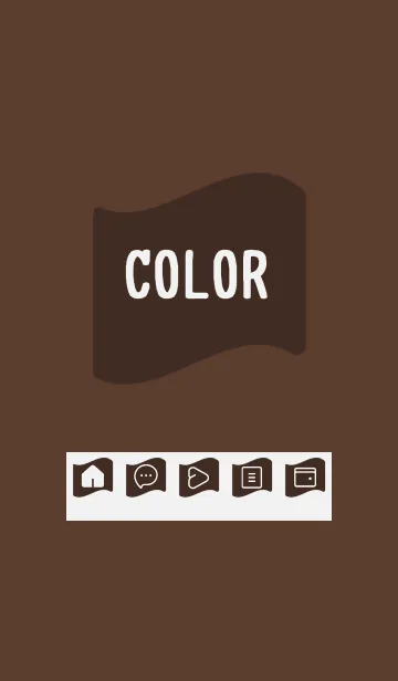 [LINE着せ替え] brown color P21の画像1