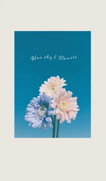 [LINE着せ替え] Blue sky and flowersの画像1